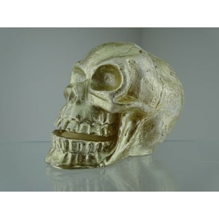 Kerze Totenkopf Skull Gold farbig Motivkerze Wachskerze