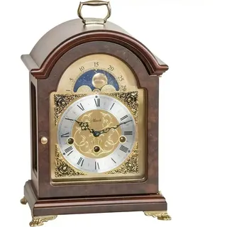 HERMLE 23054-030340 Englische Stiluhr, Nussbaum Braun 33cm x 22cm x 15,5cm
