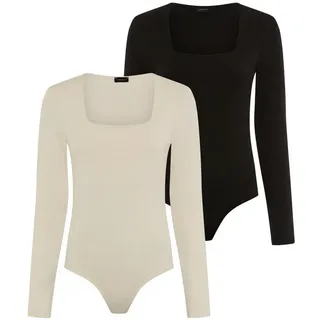 LAURA SCOTT Langarmbody Schwarz 48