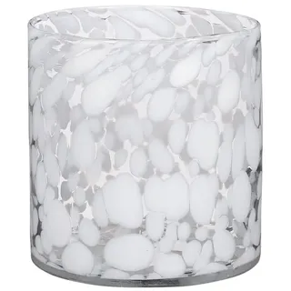 Mica decorations Mica Vase Cammy Zylinder Glas weiß 14 x 14 cm