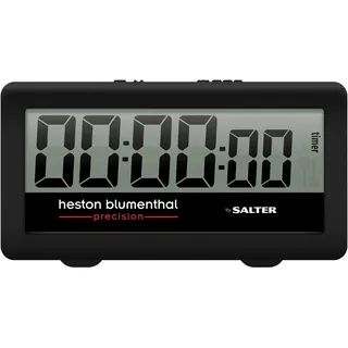 Heston Blumenthal Precision By Salter 357 HBBKXR 3-in-1-Küchentimer uhr, Grillen, eieruhr, wetterfest drinnen & draußen timer, Wendeerinnerung, digitaler küchentimer bis 99 Minuten 59 Sekunden