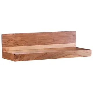 moebelfaktor Wandregal Aalvik, Massivholz, Breite 60 bis 160 cm, Wandboard, Landhaus braun 60 cm x 17 cm x 23 cm