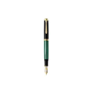 Pelikan Souverän M1000 Kolbenfüller schwarz/grün/gold B (breit), 1 St.