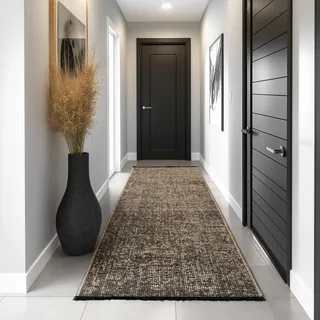 Ayyildiz SPACE 1900 Kurzflorteppich 80 x 150 cm Braun