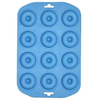 Sinoskye Silikon Donuts Backform, 12 Hohlraum Silikon Backform Mini Donutform zum Backen Dounats, Kuchen, Bagels, Keks, Muffins, Cupcakes