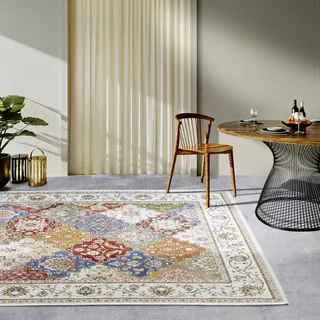 Villeroy & Boch Pierre Outdoor-Teppich 120 x 180 cm Creme/Bunt