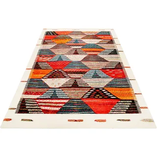 WECON HOME Modern Berber Orientteppich 133 x 200 cm Mehrfarbig