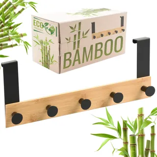 Ricoo Türhaken MH029N-5 Bambus Schwarz