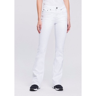 Arizona Bootcut-Jeans Shaping High Waist weiß 22