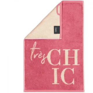 Cawö Badetücher Gästehandtuch Postcard Towel Très Chic Rot (30x50cm)