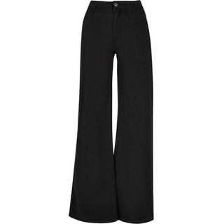 URBAN CLASSICS Chinos Urban Classics Damen Ladies High Waist Wide Leg Chino Pants (1-tlg) schwarz 29