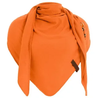 Knit Factory Dreieckstuch gestrickt - 190x85 cm | Fein Gestrickter Damen Schal - Tuch Damen - Halstuch den für den Frühling und Sommer - Umschlagtuch aus Baumwollmix - 190x85 cm