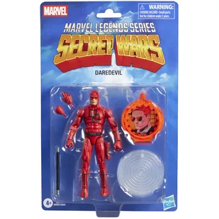 Marvel Legends Series Secret Wars Daredevil, Retro Marvel Comics Action-Figur zum Sammeln mit Lentikularschild, 15 cm