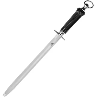MITSUMOTO SAKARI 44 cm Profi Wetzstein, Japanischer Kohlenstoffstahl Knife Sharpener, Küchenstahl Wetzstahl (ABS Griff und leistungsstarker Magnet) Flache Formen