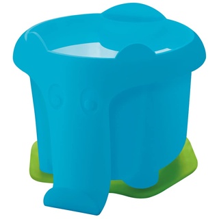 Pelikan Wasserbox Elefant mit Pinselhalter und Wasserkammer, Wasserbecher, blau