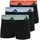 Boxershorts Schwarz/Blau/Rot L 3er Pack