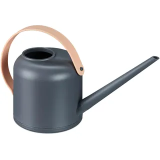Relaxdays Gießkanne Zimmerpflanzen 1,7 l grau