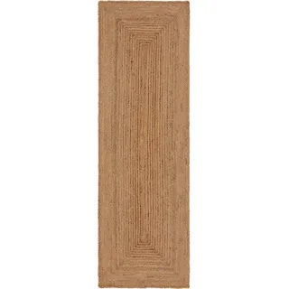benuta pure Jutta Juteteppich 70 x 200 cm Braun