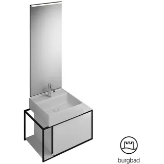 Burgbad Junit Schrank mit Waschtisch, mit Spiegel, SFLF076LF3148C0001G0175,