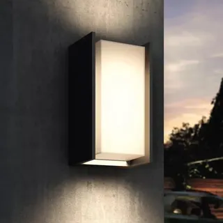 Philips Hue Turaco Wandleuchte Outdoor in Anthrazit aus Aluminium IP44 steuerbar via App - ZigBee, RGB und TW