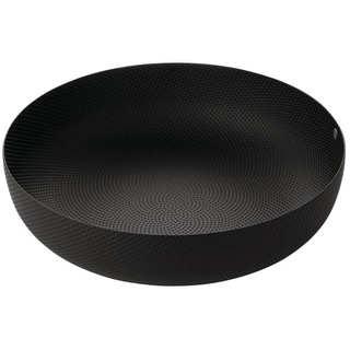 Alessi - Schale, Ø 24 x H 6 cm, schwarz mit Reliefdekor