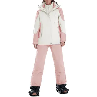 Skijacke Damen Skianzug Damen Ski Set Skijacke Weiß Schneeanzug Erwachsene Männer Suit Women 164 Mädchen Snowboard Jacke Schneejacke Winter Schneehose Wasserdicht Skibekleidung Anzug