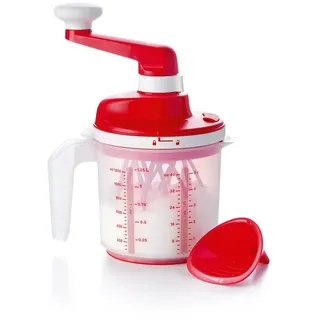 TUPPERWARE Handmixer Tupperware Chef Easy Mixx rot-weiß Sahne Eiweiß Schlagen