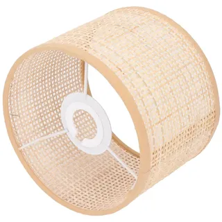 Lampenschirm aus Rattan, gewebter Korb, Kronleuchter, Vintage-Hängelampe, e Tischleuchte, E27 E14
