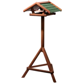 Dobar dobar® Vogelhaus Panorama 44 x 44 x 121,5 cm, Holz, Grün/Braun)