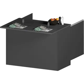 kochstation Unterschrank Kücheninsel KS-Sole 125 x 0 x 0 cm Grau