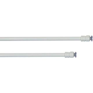 Klemmstange 2 Klemmstangen, Teleskopstangen, Scheibengardinenstangen, Gardinenstangen – Farbe: weiß Ø 8mm – Länge: 25 – 40 cm, 40 – 60 cm, 60 – 90 cm, 80 – 120 cm, rewagi, geklemmt, Verkaufseinheit: 2 Stück