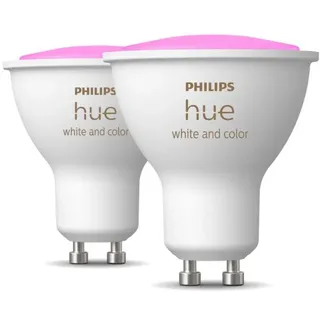 Philips Hue, Leuchtmittel, White & Color Ambiance BT (GU10, 350 lm, 2x)