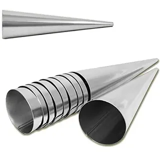 Hörnchen Backform 10er Set Edelstahl (140 mm x 35 mm)