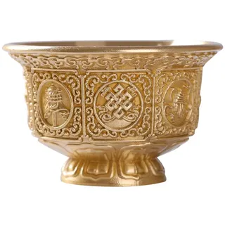 Cabilock Buddhistische Wasserschale Kupfer Mini Wasserbecher Für Religiöse Opfergaben Buddhismus-Zubehör Hausaltar Deko 2.68X2.68X1.65In