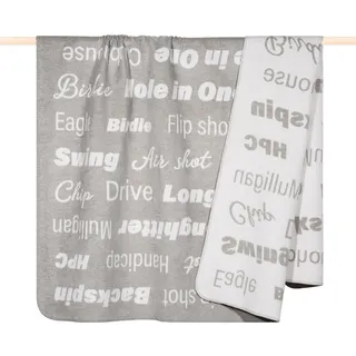 PAD Golf Kuscheldecke 150 x 200 cm Grau