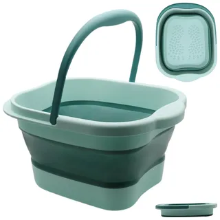 Fußbad Faltbares 15L mit Massagefunktion, Fussbad für entspannte Fußbäder, Fußbadewanne zur Fußpflege, Fußbadewanne mit Massage-Noppen