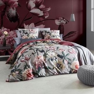 fleuresse Mako-Satin Bettwäsche Bed Art S Stockport rosa 1 Bettbezug 155 x 220 cm + 1 Kissenbezug 80 x 80 cm