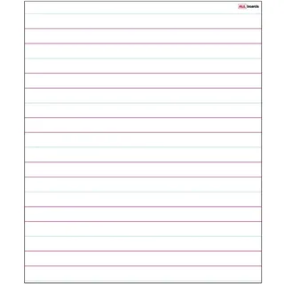 ALLboards magnetische Whiteboardfolie Dreizeilig liniert 80,0 x 95,0 cm, 1 St.