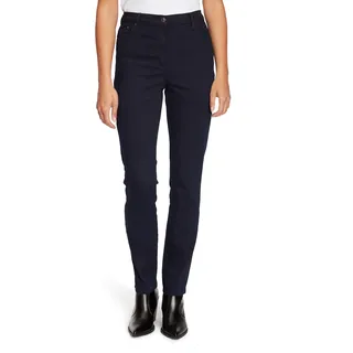 Betty Barclay Stretch-Hose mit hohem Bund in Dark Blue denim), | Gr.: 34