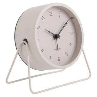 Karlsson Uhr Wecker Stark Iron Matt Warm Grey