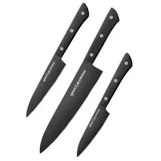 Samura Kochmesser Samura Shadow 3-teiliges Messerset