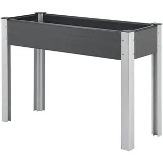 [en.casa] Hochbeet Beverwijk 100 x 40 x 75 cm Dunkelgrau