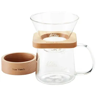 Kalita WDG-185#44315 Kaffee-Tropfer quadratisch Set für 2 bis 4 Personen
