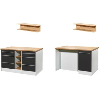 Respekta Kücheninsel Gabriel 150 cm Grau