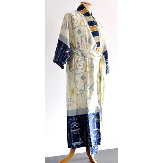 Bassetti OPLONTIS Kimono aus 100% Baumwollsatin in der Farbe Blau v.9, Größe: L-XL - 9262119