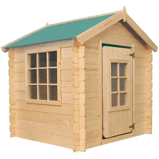 TIMBELA Spielhaus M570Z-1 Grün/Natur