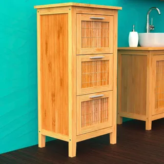 Eisl Waschbeckenunterschrank 3 Schubladen 42 x 82 cm Braun