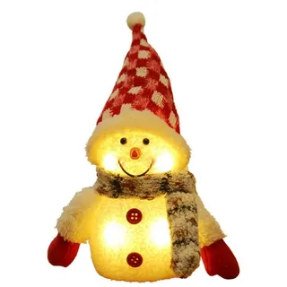 Bambelaa! Weihnachtsfigur Schneemann "Snowy" Deko LED Figuren Weihnachten Beleuchtet Weihnachten