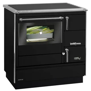 Justus Küchenofen Linz II Stahl Schwarz 7 kW