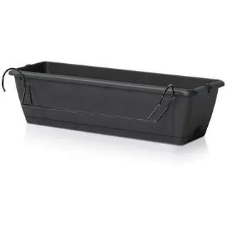 Spetebo Balkon Blumenkasten 60 x 20 x 20 cm Anthrazit